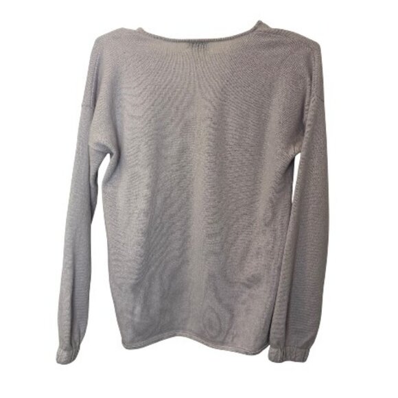 Club Monaco split V neck cashmere sweater white women's size XS - Picture 4 of 4